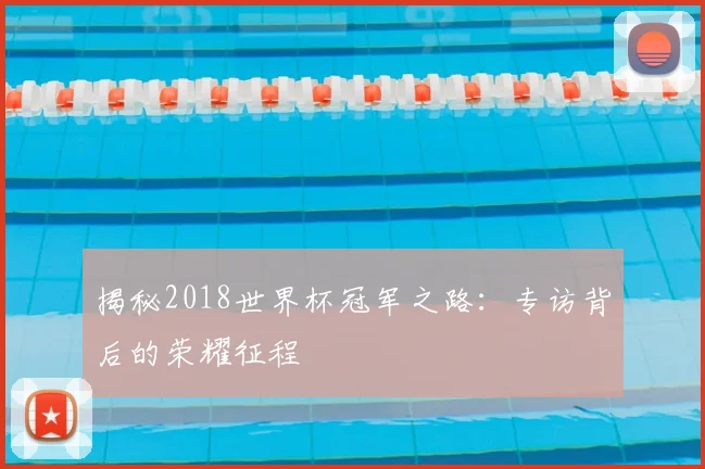 揭秘2018世界杯冠军之路：专访背后的荣耀征程